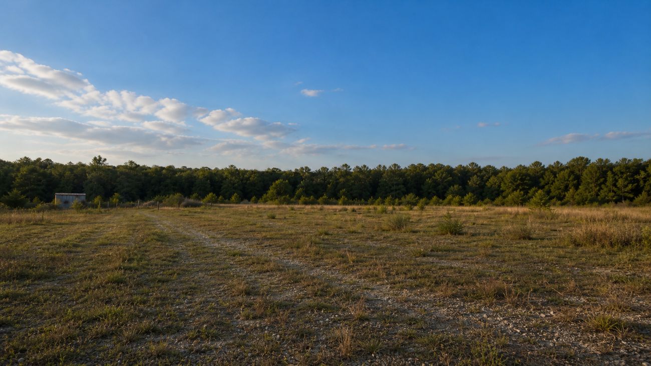 Bare land before construction