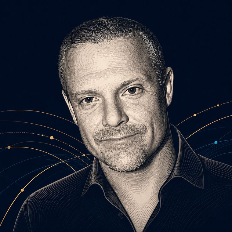 Engraved portrait of Rob Wcislo